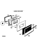 Lower oven door