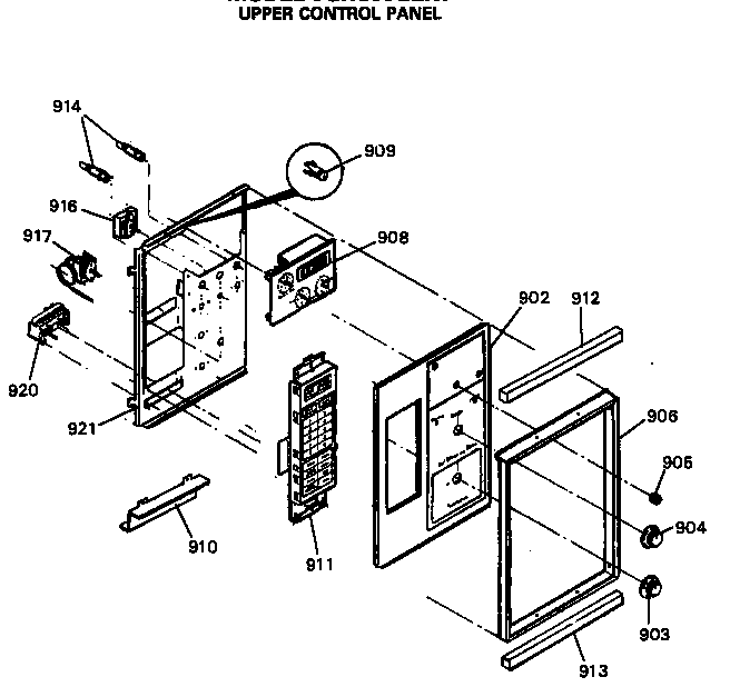 Upper control panel