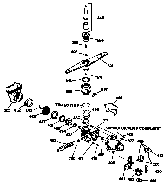 MOTOR-PUMP MECHANISM