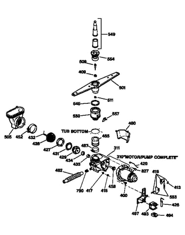 Motor-pump mechanism