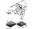 GE GSD650T-60BA tub/racks diagram