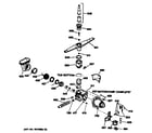 GE GSD650T-60BA motor-pump mechanism diagram