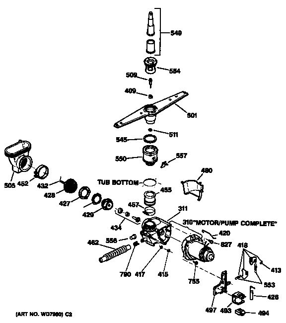 Motor-pump mechanism