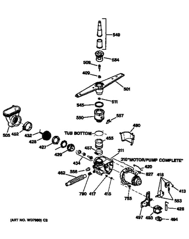 Motor-pump mechanism