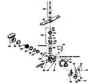 GE GSM603T-60AW motor-pump mechanism diagram