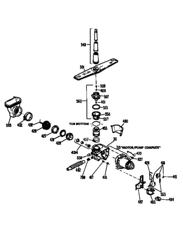 Motor-pump mechanism