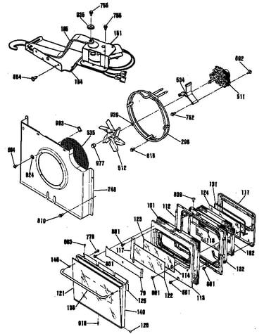 Door/lock/fan