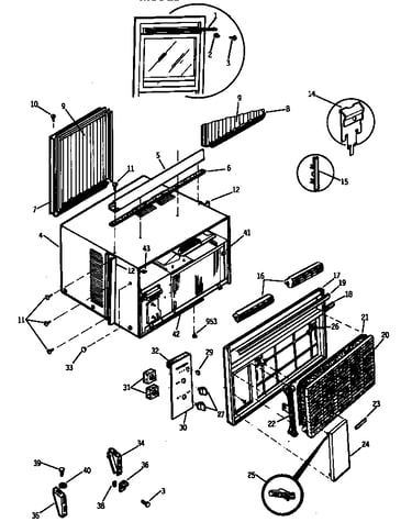 Cabinet/grille