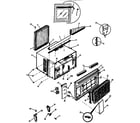 GE AED22DBR1 cabinet/grille diagram