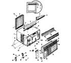 GE AEP23DAR1 cabinet/grille diagram