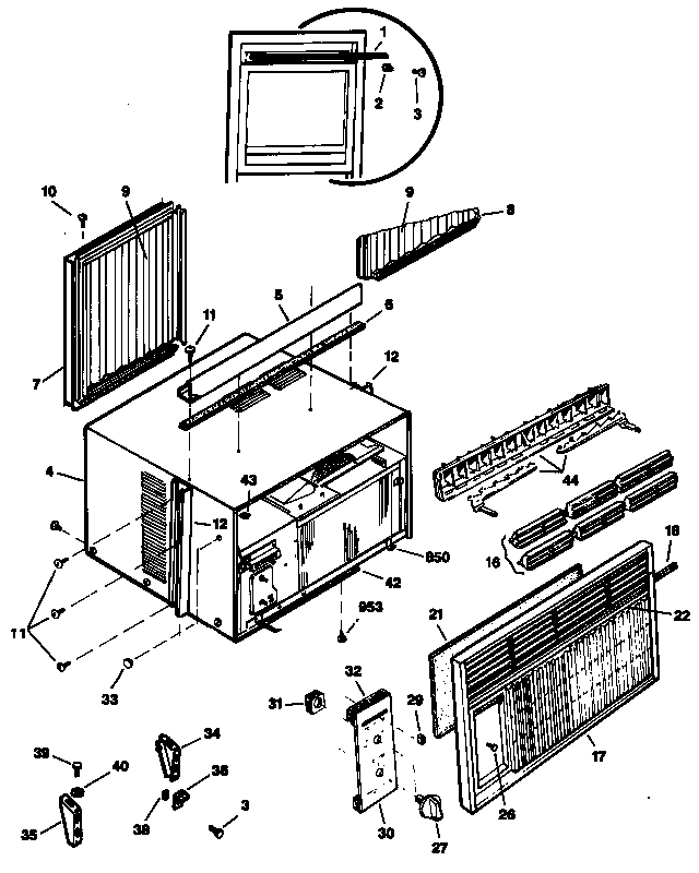 Cabinet/grille