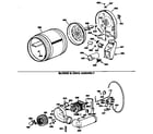 GE DDG7980SAL blower & drive assembly diagram
