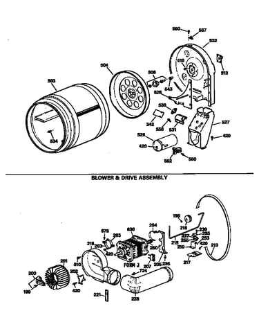 Blower & drive assembly