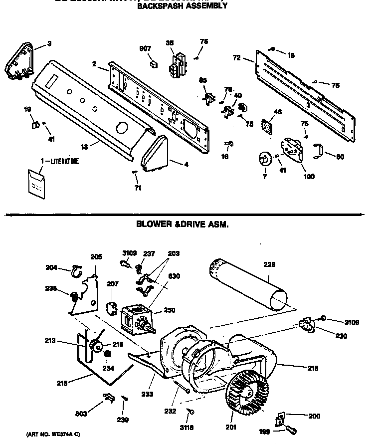 BACKSPASH ASSEMBLY