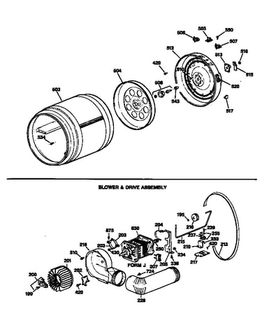 Blower & drive assembly