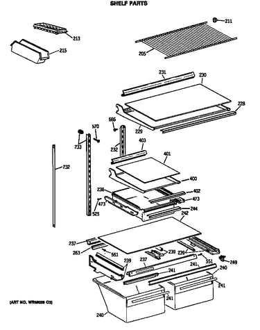 Shelf parts
