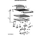 GE TBX21GISMRWH compartment separator parts diagram