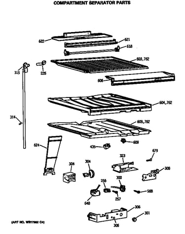 Compartment separator parts
