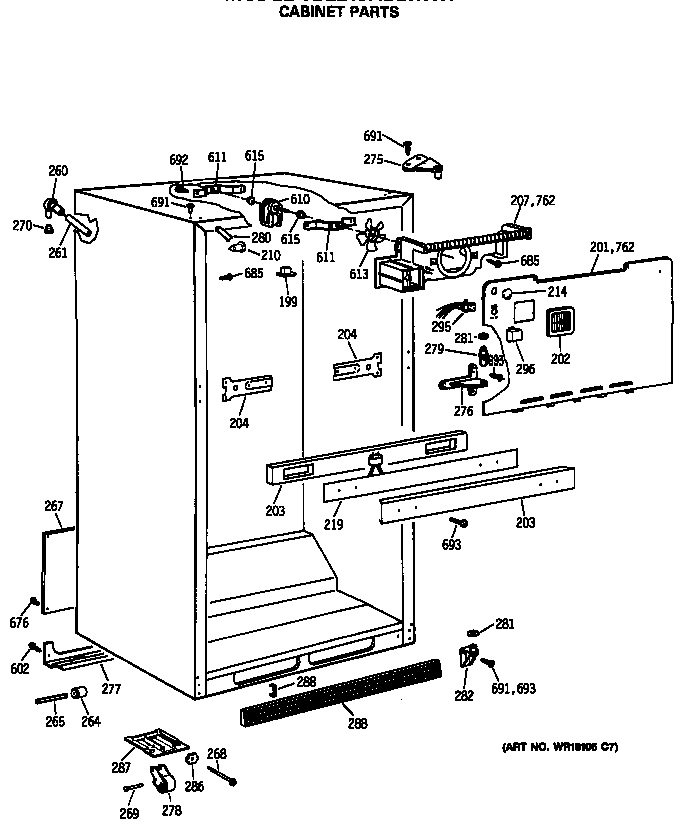 Cabinet parts