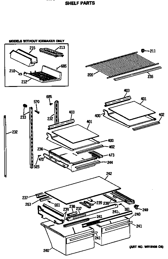 Shelf parts