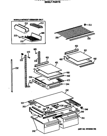 Shelf parts