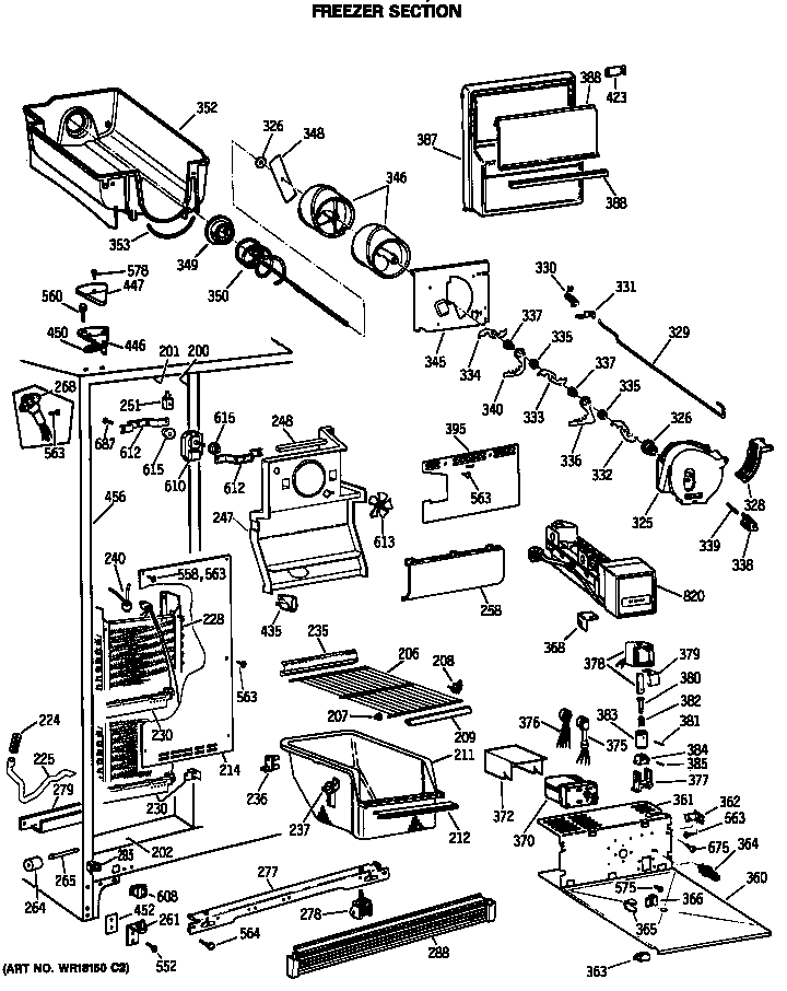 Freezer section