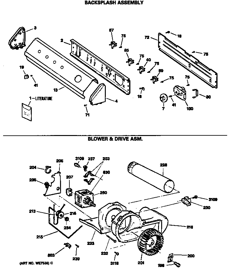 BACKSPLASH ASSEMBLY