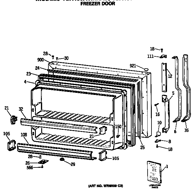 Freezer door
