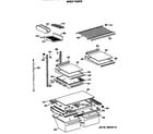 GE TBX19JATMRWH shelf parts diagram