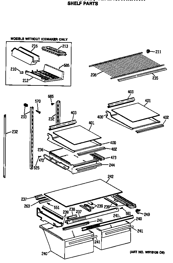 Shelf parts