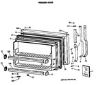 GE TBX24JISHRAD freezer door diagram