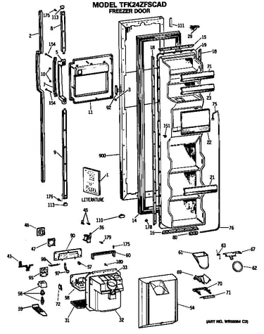 Freezer door