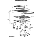 GE TBH21MASRRWH compartment separator parts diagram
