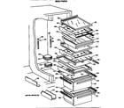 GE TFX24PFSMWW shelf parts diagram