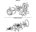 GE DDG7189SBLWW drum & duct diagram