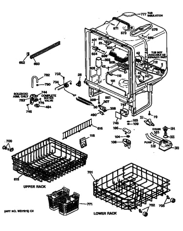 Tub/racks