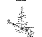GE GSD1180T60WW motor-pump mechanism diagram