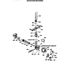 GE GSD1930T60WW motor-pump mechanism diagram