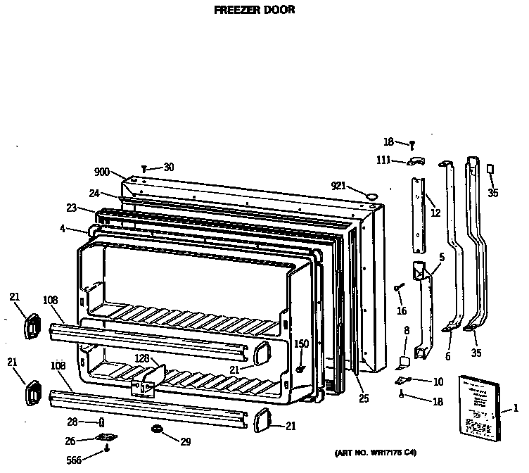 Freezer door