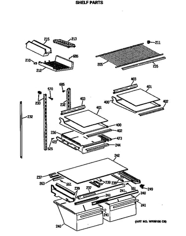 Shelf parts