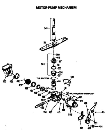 Motor-pump mechanism