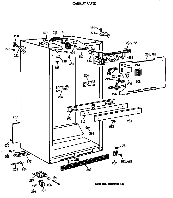 Cabinet parts