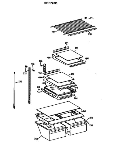 Shelf parts