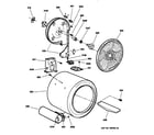 GE DPSQ495GT3WW drum diagram