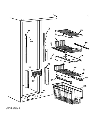 Freezer shelves