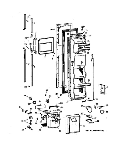 Freezer door