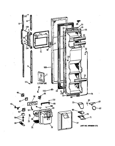 Freezer door