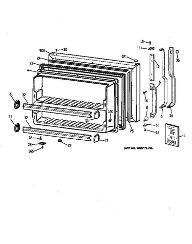 Freezer door