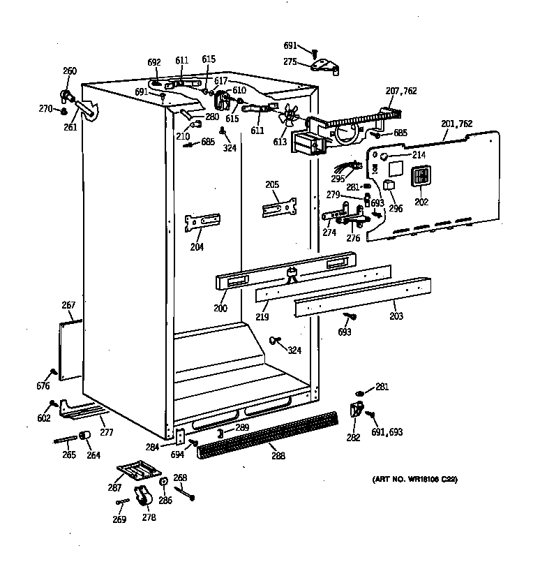 Cabinet parts