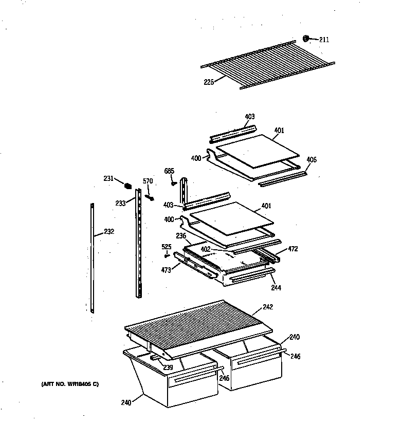 Shelf parts